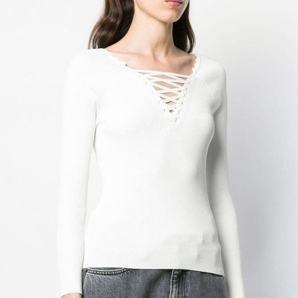 women's sweaters tunjuefs slim elegant tie up knitted sweater women jumper lace runway design long sleeve pullovers bodycon spring autu, White;black
women's sweaters tunjuefs slim elegant tie up knitted sweater women jumper lace runway design long sleeve pullovers bodycon spring autu, White;black