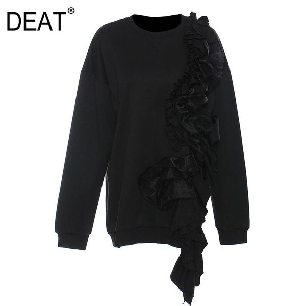 deat 2021 new spring and summer fashion casual pleated plate flower versatile pullover loose sweatershirt women sh052, Black
deat 2021 new spring and summer fashion casual pleated plate flower versatile pullover loose sweatershirt women sh052, Black