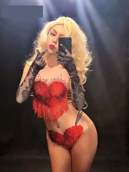 red tassel rhinestones flower print skinny stretch bodysuit women dance costume nightclub party show outfit stage wear, Black;red
red tassel rhinestones flower print skinny stretch bodysuit women dance costume nightclub party show outfit stage wear, Black;red