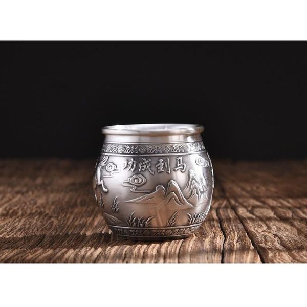 mugs silver cup 999 sterling handmade tea set japanese retro office water ceremony 110ml
mugs silver cup 999 sterling handmade tea set japanese retro office water ceremony 110ml