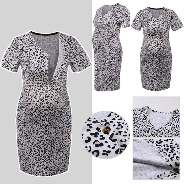 maternity dresses pregnant women clothes breastfeeding casual leopard v-neck dress vestidos lactancia de verano pregnancy, White
maternity dresses pregnant women clothes breastfeeding casual leopard v-neck dress vestidos lactancia de verano pregnancy, White