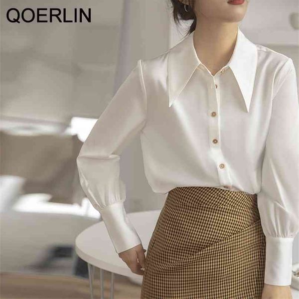 ol stylish satin white shirt elegant formal blouse luxury women plus size full sleeve buttons cuff office 210601
ol stylish satin white shirt elegant formal blouse luxury women plus size full sleeve buttons cuff office 210601