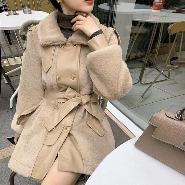 women's wool & blends ancient ways is han edition of fund 2021 autumn outfit loose long-sleeved lace-up waist coat temperament, Black
women's wool & blends ancient ways is han edition of fund 2021 autumn outfit loose long-sleeved lace-up waist coat temperament, Black