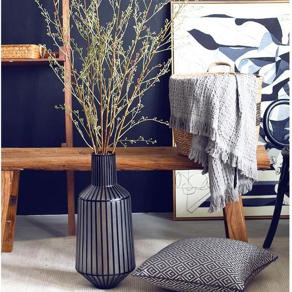 vases italian style designer frosted black striped glass craft art flower vase for home room el office jarrones decorativos moderno
vases italian style designer frosted black striped glass craft art flower vase for home room el office jarrones decorativos moderno
