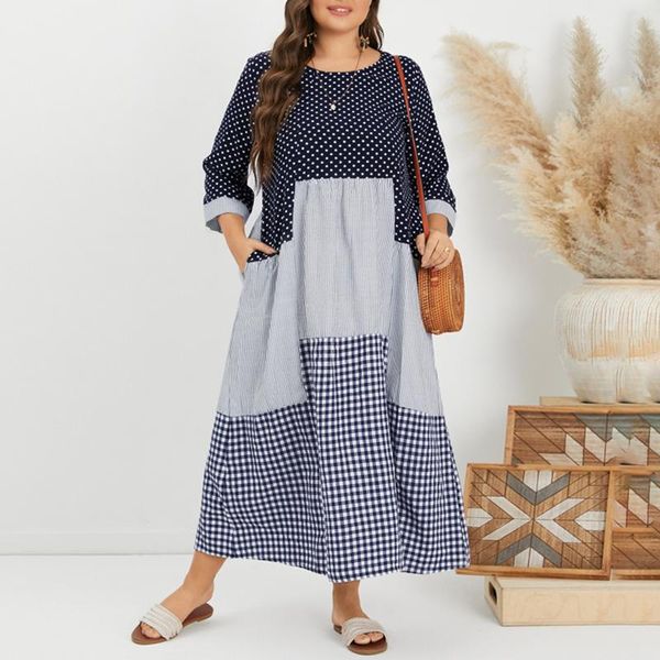 plus size dresses women bohemian maxi dress elegant patchwork print robe longue summer holiday a line vestido lady loose, Black
plus size dresses women bohemian maxi dress elegant patchwork print robe longue summer holiday a line vestido lady loose, Black