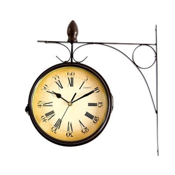 wall clocks european style double side clock retro creative 3d vintage metal shabby chic living room horloge mural gift d83
wall clocks european style double side clock retro creative 3d vintage metal shabby chic living room horloge mural gift d83