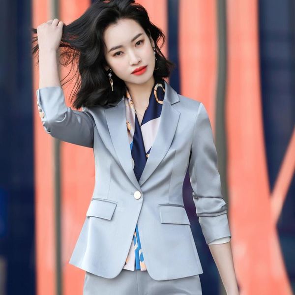women's two piece pants 2021 autumn and winter business wear leisure office suit korean jacket two-piece fashion 2-piece, White
women's two piece pants 2021 autumn and winter business wear leisure office suit korean jacket two-piece fashion 2-piece, White