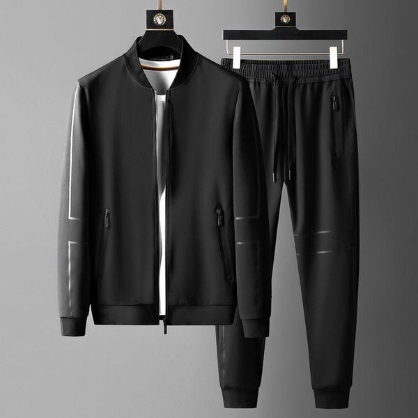 men's tracksuits stand collar black mens suits 2 pieces luxury zipper casual sport slim fit male sweatshirts elastic waist man pants 4x, Gray
men's tracksuits stand collar black mens suits 2 pieces luxury zipper casual sport slim fit male sweatshirts elastic waist man pants 4x, Gray