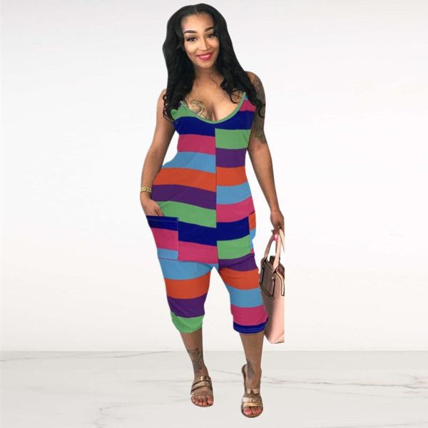 women's jumpsuits & rompers color striped print for women v-neck sleeveless party bodysuit summer high waist backless beach long romper, Black;white
women's jumpsuits & rompers color striped print for women v-neck sleeveless party bodysuit summer high waist backless beach long romper, Black;white