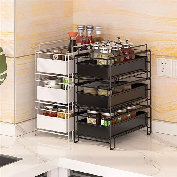 floor-mounted kitchen spice racks multi-layer storage iron racks kitchen sink storage rack drawer type can be pushed and pulled
floor-mounted kitchen spice racks multi-layer storage iron racks kitchen sink storage rack drawer type can be pushed and pulled