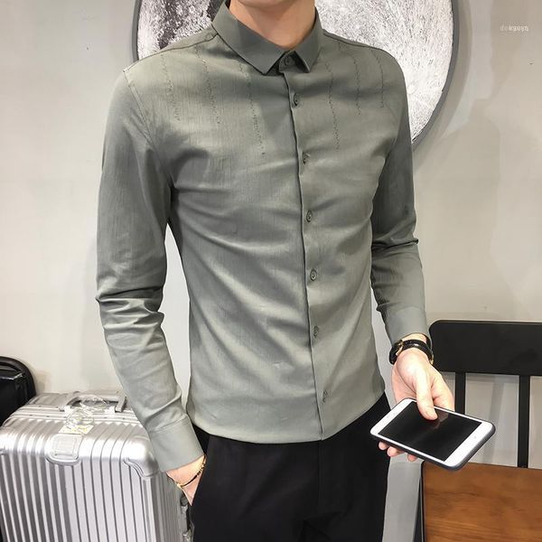 brand shirt men autumn long sleeve slim fit gentlemen dress shirts embroidery casual business simple tuxedo blouse homme1, White;black
brand shirt men autumn long sleeve slim fit gentlemen dress shirts embroidery casual business simple tuxedo blouse homme1, White;black