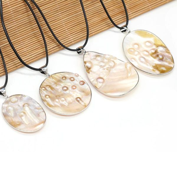 pendant necklaces natural mother of pearl shell necklace fashionable round oval drop shape temperament charm for jewelry gifts, Silver
pendant necklaces natural mother of pearl shell necklace fashionable round oval drop shape temperament charm for jewelry gifts, Silver