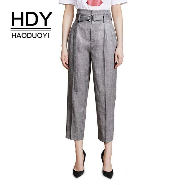women's pants & capris hdy haoduoyi 2021 women autumn simple gray high waist show leg long metal ring bandage thin nine minute, Black;white
women's pants & capris hdy haoduoyi 2021 women autumn simple gray high waist show leg long metal ring bandage thin nine minute, Black;white