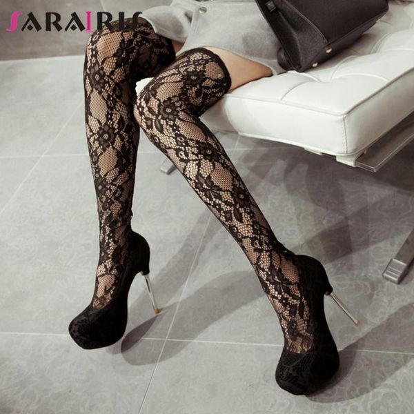 boots sarairis fashion ladies party over the knee women spring lace platform thin high heels shoes woman, Black
boots sarairis fashion ladies party over the knee women spring lace platform thin high heels shoes woman, Black
