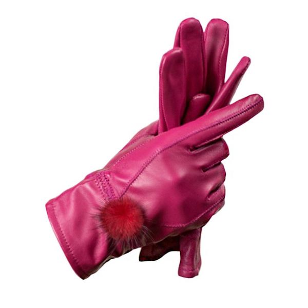 five fingers gloves genuine leather glove women warm fashhion winter ladies hand warmer with natural ball luxury s2509, Blue;gray
five fingers gloves genuine leather glove women warm fashhion winter ladies hand warmer with natural ball luxury s2509, Blue;gray