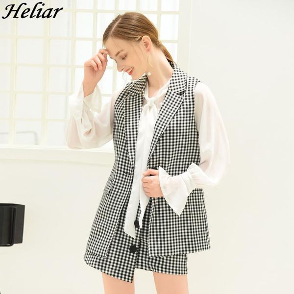 women's suits & blazers heliar women plaid vest coat long jacket + mini skirt office lady skirts button autumn outwear set 2 piece d, White;black
women's suits & blazers heliar women plaid vest coat long jacket + mini skirt office lady skirts button autumn outwear set 2 piece d, White;black