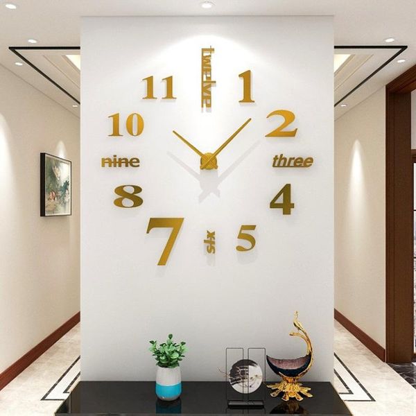 3d large mirror wall decor clock creative home decoration modern design digital clock quartz watch living room bedroom stickers
3d large mirror wall decor clock creative home decoration modern design digital clock quartz watch living room bedroom stickers
