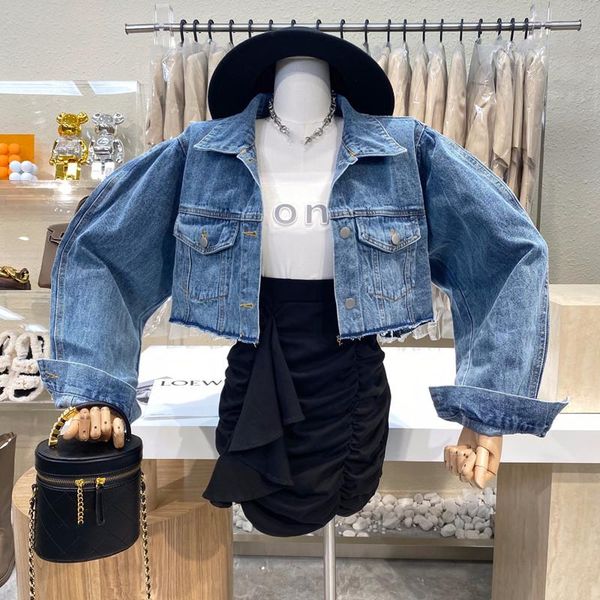 women's jackets brand original design 2021 loose burrs cowboy coat show thin bat sleeve short student leisure jacket, Black;brown
women's jackets brand original design 2021 loose burrs cowboy coat show thin bat sleeve short student leisure jacket, Black;brown