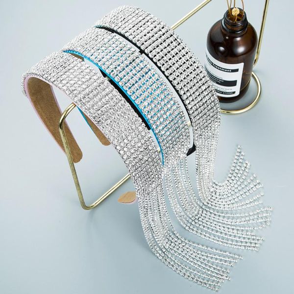 hair clips & barrettes fashion long tassel headband shiny rhinestone hairband for women accessories black blue pink asymmetry jewelry, Golden;silver
hair clips & barrettes fashion long tassel headband shiny rhinestone hairband for women accessories black blue pink asymmetry jewelry, Golden;silver