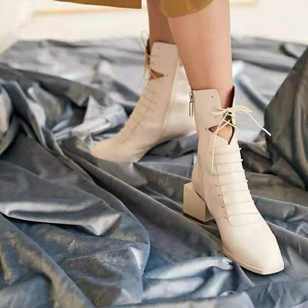 dress shoes 2021 style white square zipper chunky heel shoes, boots, women's ankle, Black 
dress shoes 2021 style white square zipper chunky heel shoes, boots, women's ankle, Black