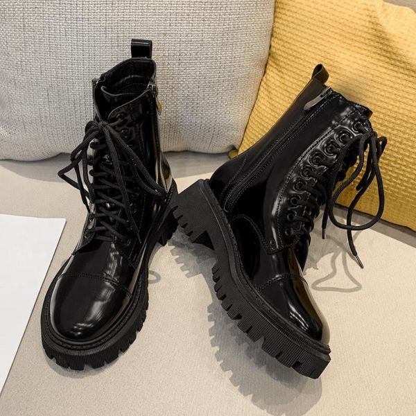 boots brand design quality fashionable skidproof platform chunky heel winter shoes leisure motorcycles women, Black
boots brand design quality fashionable skidproof platform chunky heel winter shoes leisure motorcycles women, Black