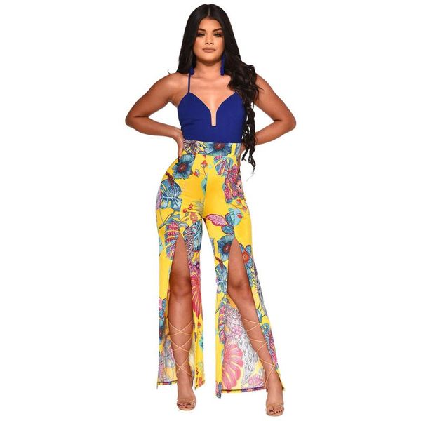 women's jumpsuits & rompers vintage patchwork high slit women jumpsuit v neck sleeveless backless print casual slim summer long pants o, Black;white
women's jumpsuits & rompers vintage patchwork high slit women jumpsuit v neck sleeveless backless print casual slim summer long pants o, Black;white