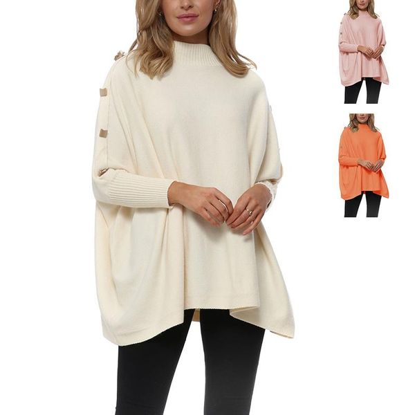 women's sweaters kalenmos solid color sweater autumn 2021 loose bat sleeve shoulder button half turtleneck woaen casual, White;black
women's sweaters kalenmos solid color sweater autumn 2021 loose bat sleeve shoulder button half turtleneck woaen casual, White;black