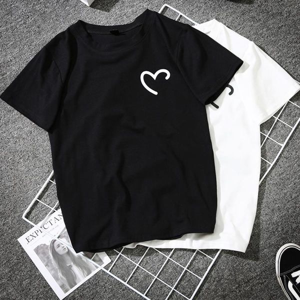 women's t-shirt funny heart print women black white female lovers couples bff tshirt cotton novelty tee shirt femme harajuku streetwear
women's t-shirt funny heart print women black white female lovers couples bff tshirt cotton novelty tee shirt femme harajuku streetwear