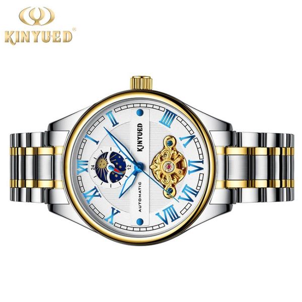wristwatches relogio masculino men watch kinyued automatic mechanical skeleton moon phase tourbillon business dress clock, Slivery;brown
wristwatches relogio masculino men watch kinyued automatic mechanical skeleton moon phase tourbillon business dress clock, Slivery;brown
