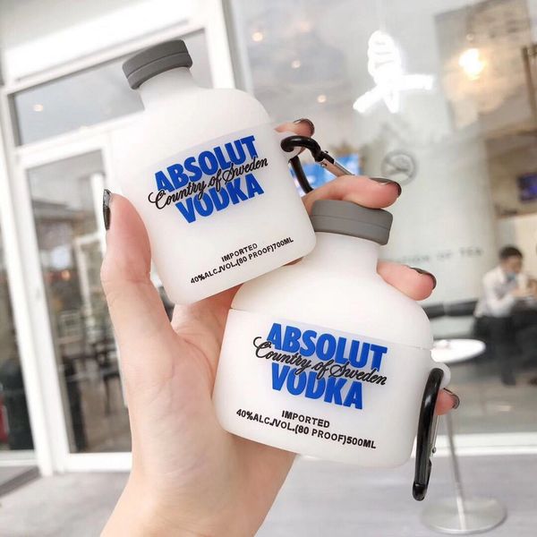 cute 3d white spirit absolute vodka liquor bottle earphone cases for airpods 1 and 2 pro headphone protection cover
cute 3d white spirit absolute vodka liquor bottle earphone cases for airpods 1 and 2 pro headphone protection cover