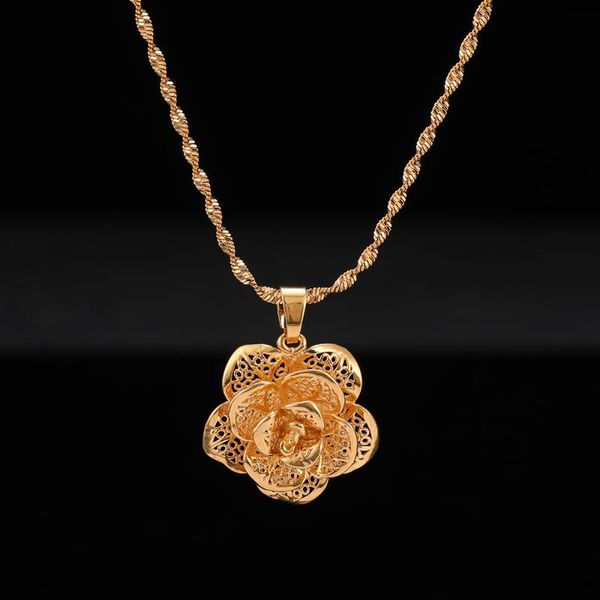 chains fashion hollow rose flower pendant woman bohemian chokers water wave chain necklaces 24k yellow gold filled chunky jewelry gifts, Silver
chains fashion hollow rose flower pendant woman bohemian chokers water wave chain necklaces 24k yellow gold filled chunky jewelry gifts, Silver