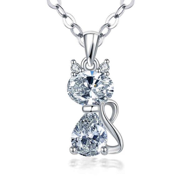 crystal cat custom animal chain rhodium plated copper design silver lucky jewelry pendant necklace
crystal cat custom animal chain rhodium plated copper design silver lucky jewelry pendant necklace