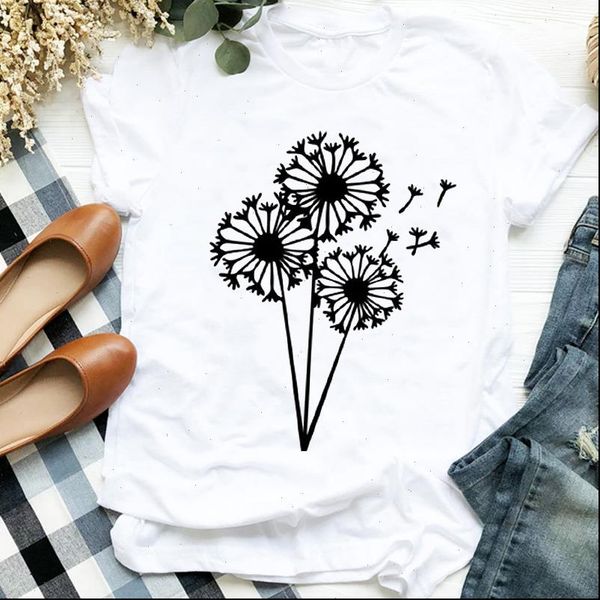 women lady dandelion casual plant short sleeve printing 90s tshirt shirt clothes graphic female t tee womens t shirt, White
women lady dandelion casual plant short sleeve printing 90s tshirt shirt clothes graphic female t tee womens t shirt, White