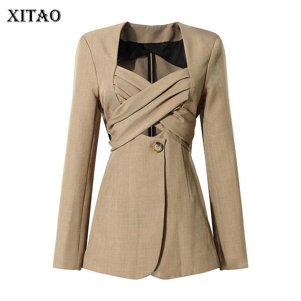 xitao patchwork bow single button blazer women 2021 spring casual fashion new style temperament all match women clothes zy4688, White;black
xitao patchwork bow single button blazer women 2021 spring casual fashion new style temperament all match women clothes zy4688, White;black