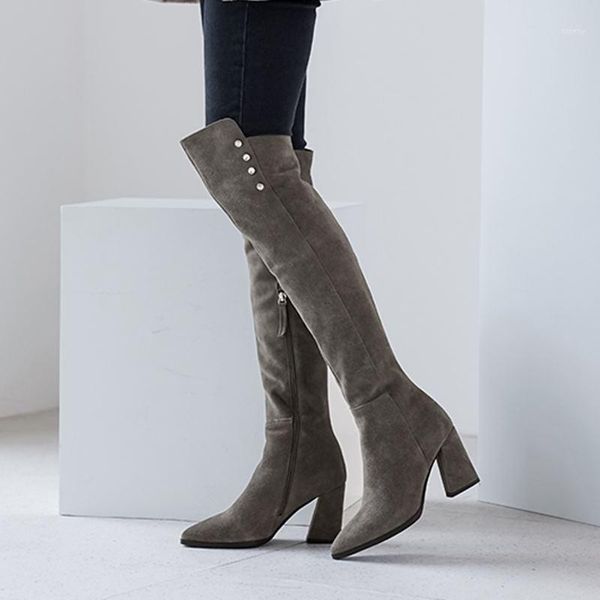 boots allbitefo full suede genuine leather women fashion leisure winter shoes over the knee thigh high bottes femme1, Black
boots allbitefo full suede genuine leather women fashion leisure winter shoes over the knee thigh high bottes femme1, Black