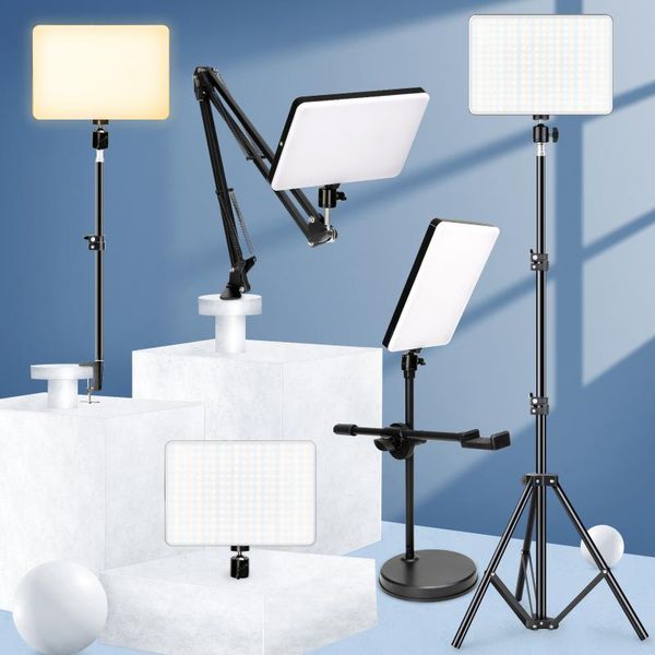 flash heads 10inch led video light panel kit eu plug 3200k-6000k pography lighting with tripod arm stand for live stream po lamp
flash heads 10inch led video light panel kit eu plug 3200k-6000k pography lighting with tripod arm stand for live stream po lamp