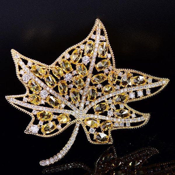 pins, brooches zlxgirl classic gold peach leafs brooch for women's wedding bridal jewelry dubai scarf pins micro paved gifts, Gray
pins, brooches zlxgirl classic gold peach leafs brooch for women's wedding bridal jewelry dubai scarf pins micro paved gifts, Gray