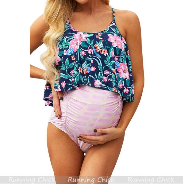 2021 floral split swimsuit, high waist briefs, two-piece maternity swimsuit, large size 2 piece sets womens, dropship
2021 floral split swimsuit, high waist briefs, two-piece maternity swimsuit, large size 2 piece sets womens, dropship