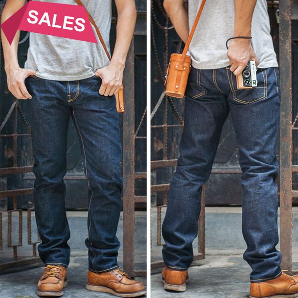 red tornado slim fit men's jeans 16oz selvage denim pants blue onewash 
red tornado slim fit men's jeans 16oz selvage denim pants blue onewash