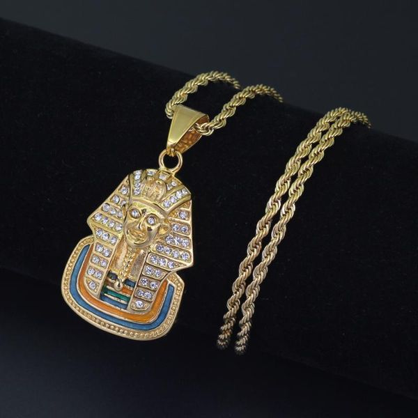 chains men's personality hip-hop inlaid zircon egyptian pharaoh pendant necklace fashion party rap, Silver
chains men's personality hip-hop inlaid zircon egyptian pharaoh pendant necklace fashion party rap, Silver