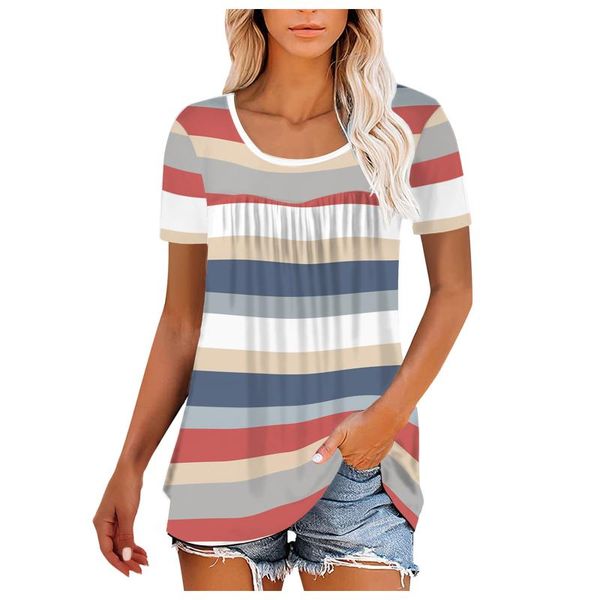 women's t-shirt summer tshirts women casual striped printing t-shirts short sleeve loose tee tunic streetwear female clothing harajuku, White
women's t-shirt summer tshirts women casual striped printing t-shirts short sleeve loose tee tunic streetwear female clothing harajuku, White