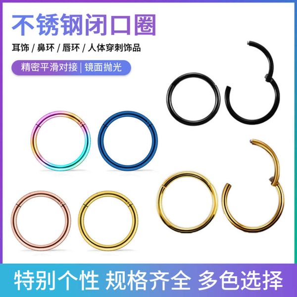 stainless steel ear bone nail closed ring 316 ears nose lip human body puncture jewelry
stainless steel ear bone nail closed ring 316 ears nose lip human body puncture jewelry