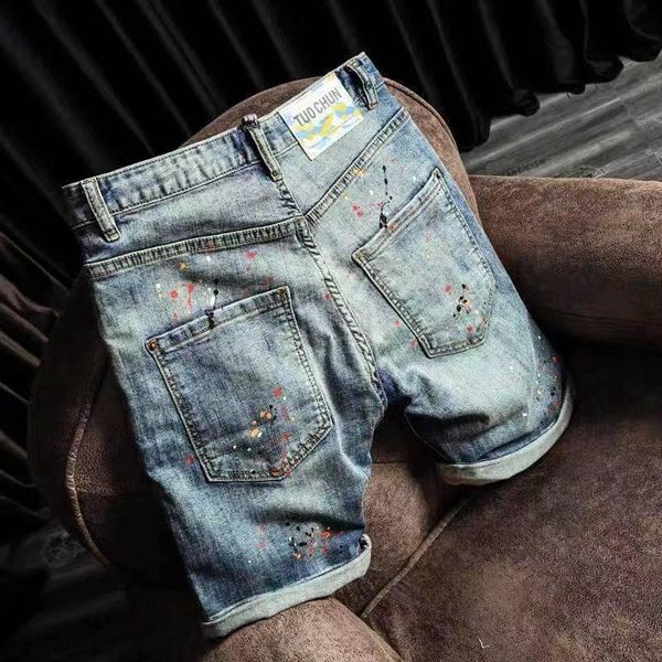 men's jeans summer fashion casual classic fine workmanship soft and comfortable sports korean denim shorts, Blue
men's jeans summer fashion casual classic fine workmanship soft and comfortable sports korean denim shorts, Blue