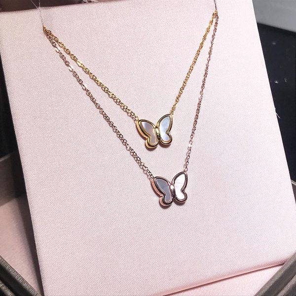 pendant necklaces yun ruo rose gold elegant shell butterfly necklace titanium steel jewelry woman christmas gift never fade drop, Silver
pendant necklaces yun ruo rose gold elegant shell butterfly necklace titanium steel jewelry woman christmas gift never fade drop, Silver