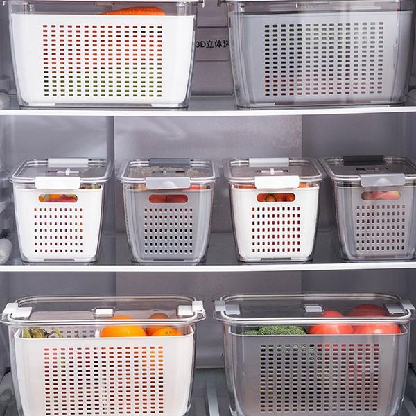 storage bottles & jars vegetable fruit container with high-capacity food-grade pet small holes design durable convenient for fridge ts1
storage bottles & jars vegetable fruit container with high-capacity food-grade pet small holes design durable convenient for fridge ts1