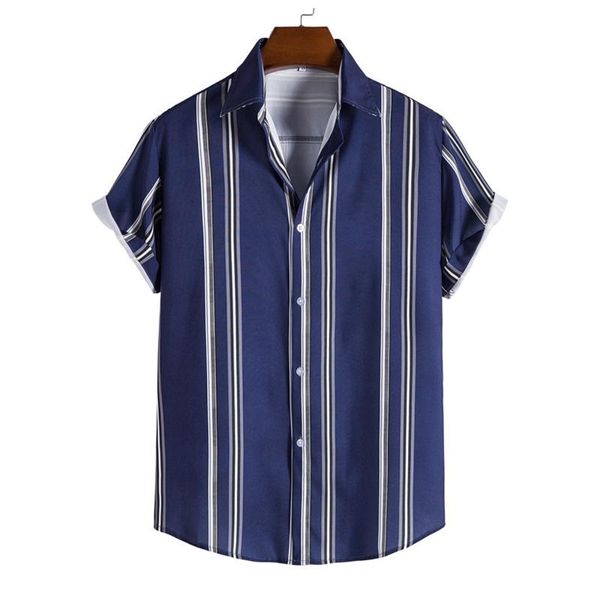 men's casual shirts summer striped printed shirt slim fit harajuku button up men short sleeved male blouse camisa masculina, White;black
men's casual shirts summer striped printed shirt slim fit harajuku button up men short sleeved male blouse camisa masculina, White;black