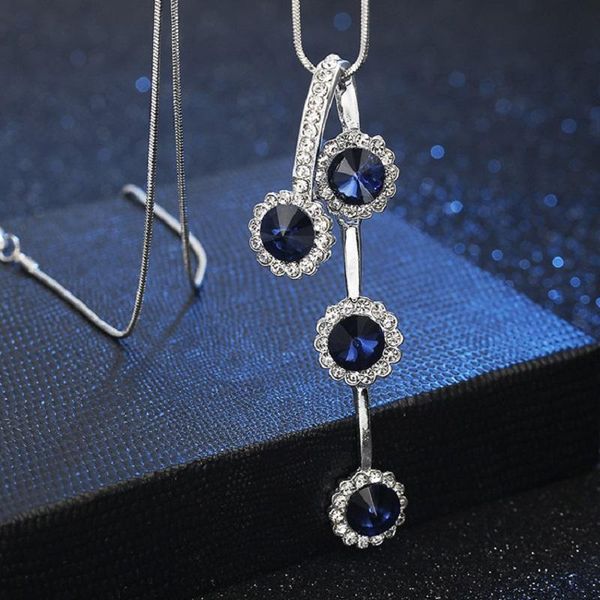 pendant necklaces color crystal long necklace for women geometric sweater jewelry cute gifts, Silver
pendant necklaces color crystal long necklace for women geometric sweater jewelry cute gifts, Silver