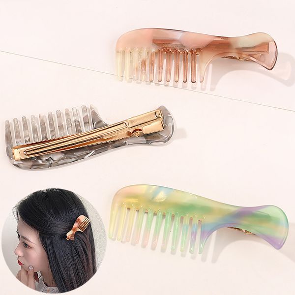 vintage acetate resin comb shape hair clips marble leopard print floral barrettes hair ornament for women beautiful bangs clips, Slivery;white
vintage acetate resin comb shape hair clips marble leopard print floral barrettes hair ornament for women beautiful bangs clips, Slivery;white
