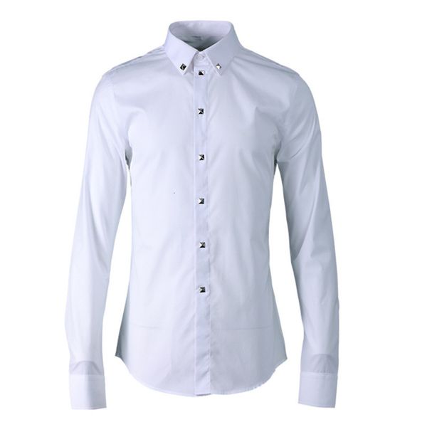 2021 spring and summer new men's original hardware-drill-nail decoration trend men shirts long sleeve cotton shirt male chemise 2jj2, White;black
2021 spring and summer new men's original hardware-drill-nail decoration trend men shirts long sleeve cotton shirt male chemise 2jj2, White;black