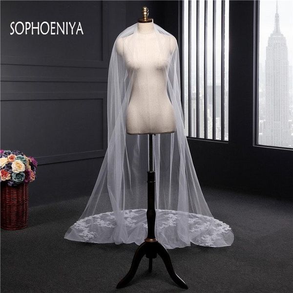 bridal veils 2021 arrival cathedral appliqued two layer 3 meters long wedding accessories headwear polyester noiva sposa, Black
bridal veils 2021 arrival cathedral appliqued two layer 3 meters long wedding accessories headwear polyester noiva sposa, Black